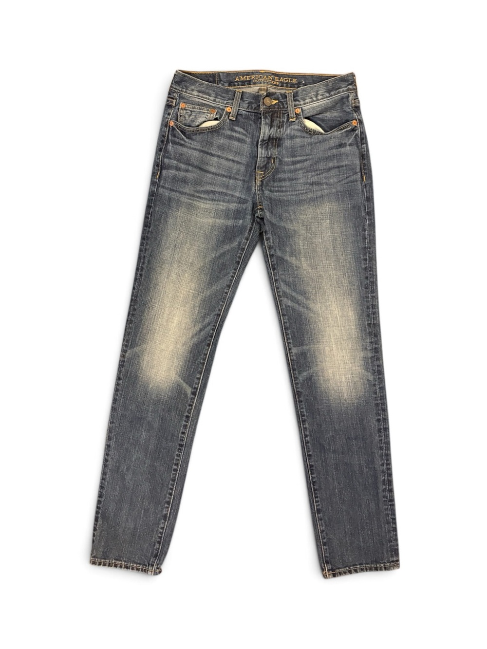 American Eagle Outfitters Men’s Slim Jeans in Washed Blue